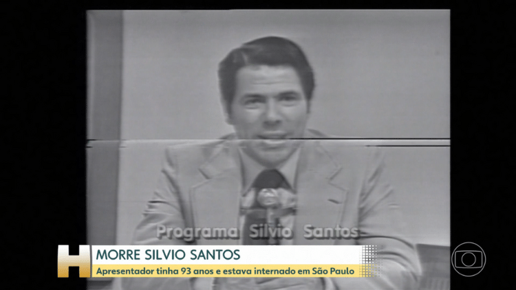 Globo noticiou a morte de Silvio Santos