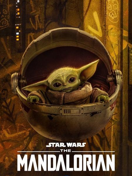 Baby Yoda em pôster de "The Mandalorian" - Divulgação/Disney