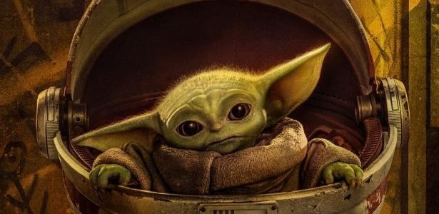 Baby Yoda em pôster de 'The Mandalorian'