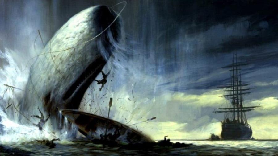 Ilustração baseada em Moby Dick, livro que incomodou Felipe Neto - Reprodução