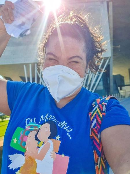 A atriz Mariana Xavier toma segunda dose da vacina contra a covid-19 - Reprodução/Instagram