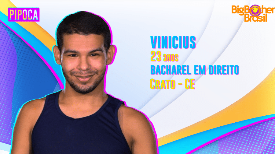 BBB 22: Vinicius já ultrapassou a marca de 1 milhão de seguidores no Instagram - Divulgação/Globo
