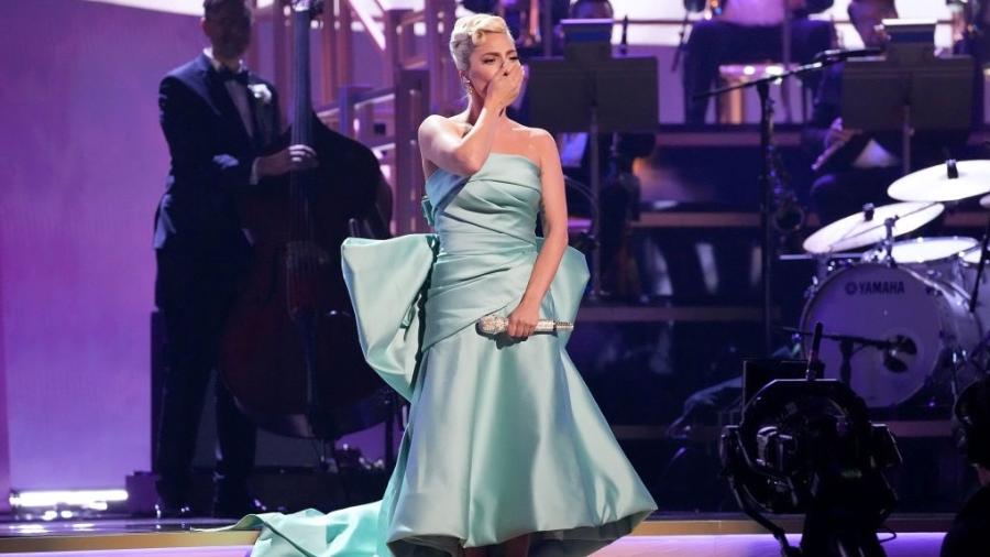 Lady Gaga no Grammy 2022 - Getty Images para The Recording A