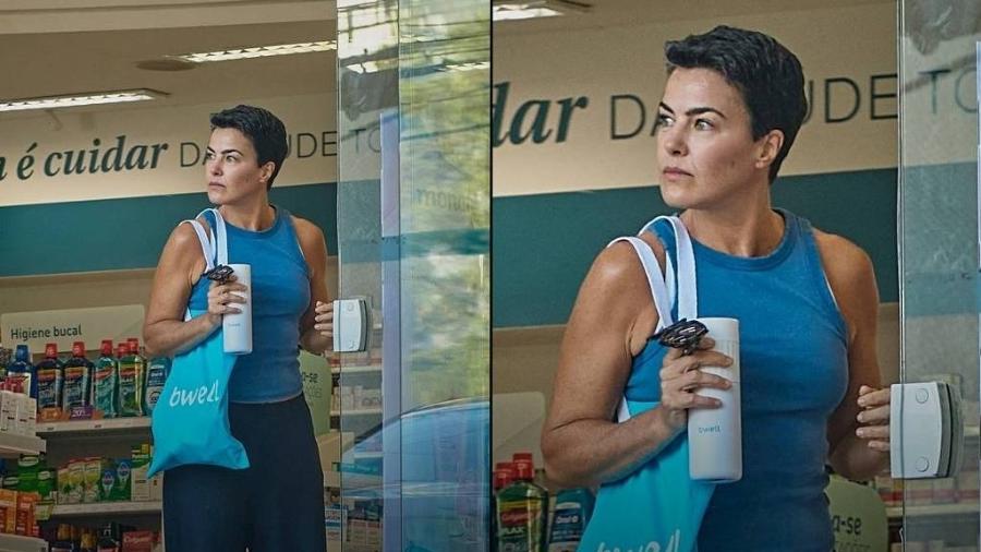 Ana Paula Arósio aparece em comercial de farmácia  - Reprodução