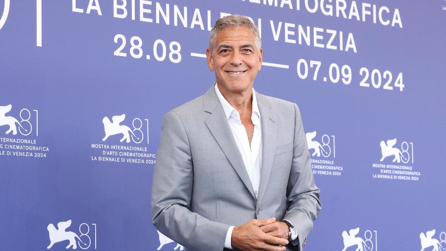 George Clooney compareceu ao Festival de Veneza para apresentar filme com Brad Pitt