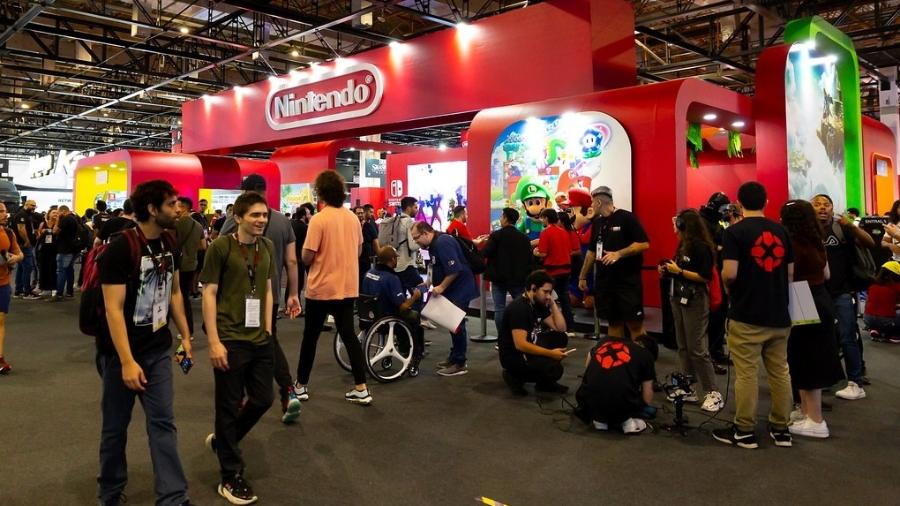 Estande da Nintendo na BGS 2024