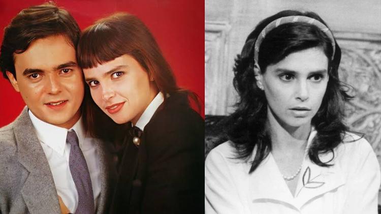 Lídia Brondi com Cássio Gabus Mendes em 'Vale Tudo' e a atriz como Leonora em 'Tieta' Lídia Brondi com Cássio Gabus Mendes em 'Vale Tudo' e a atriz como Leonora em 'Tieta'