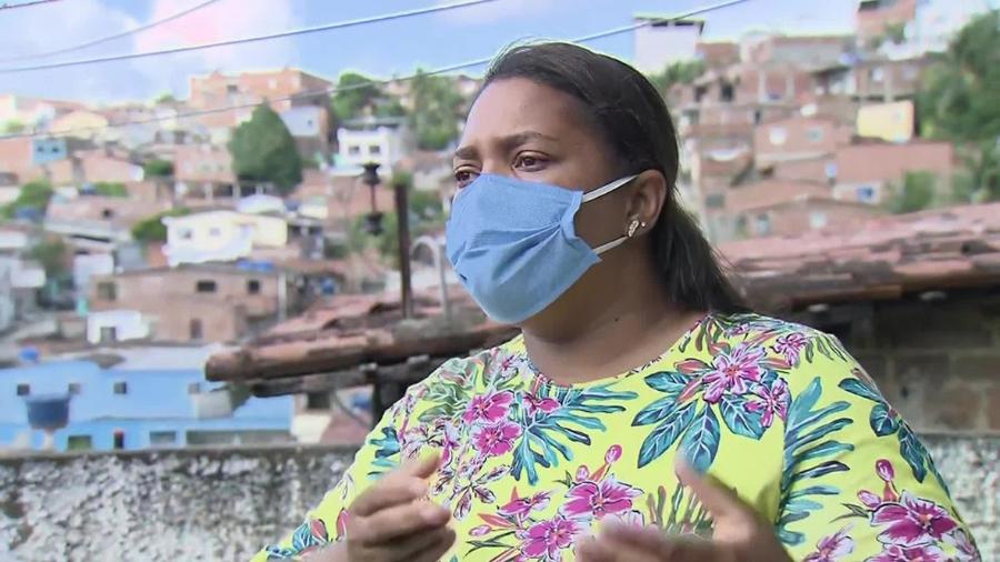 Mirtes Renata Souza, mãe do menino Miguel Otávio, de 5 anos, que morreu ao cair de um prédio de luxo no Centro do Recife - Reprodução/TV Globo