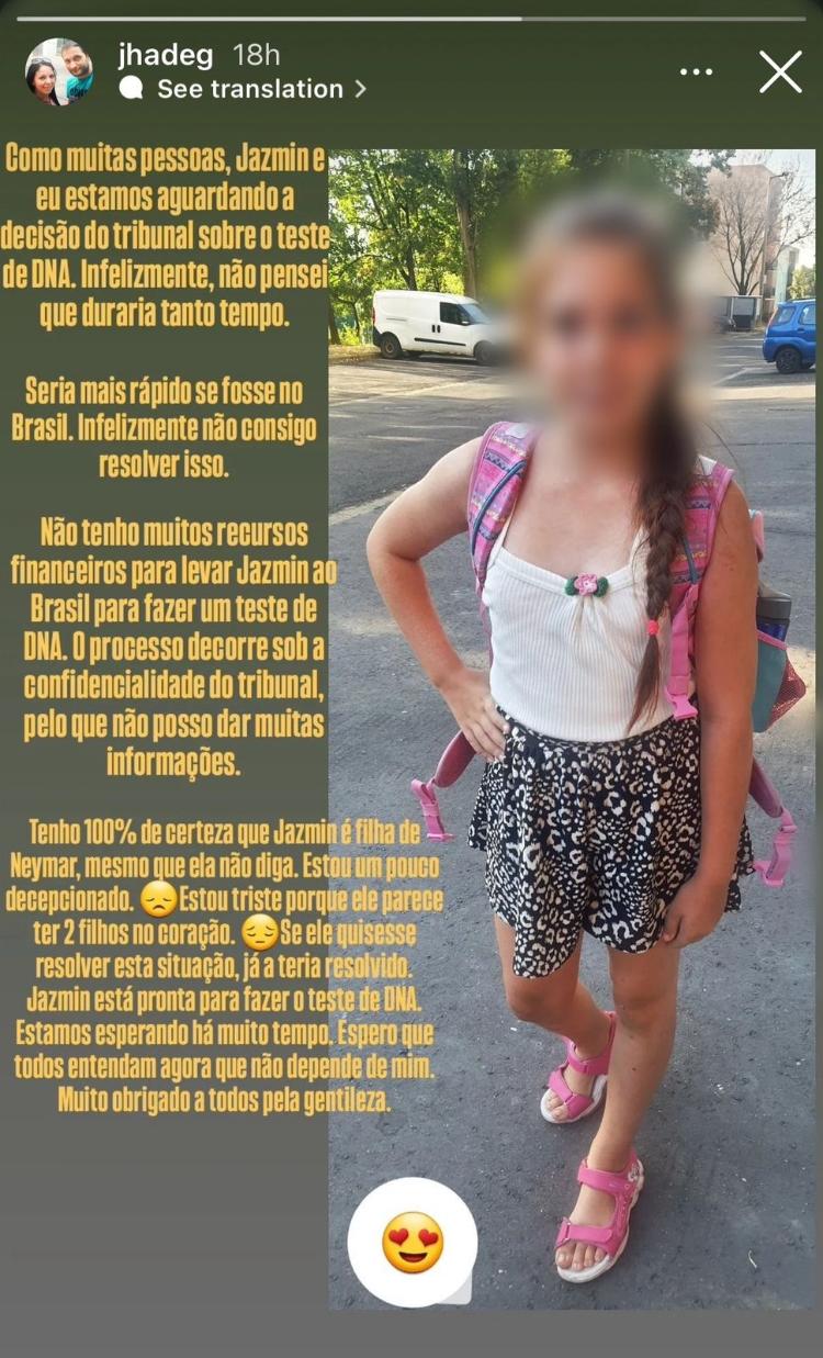 Desabafo da mãe da suposta filha de Neymar, a ex-modelo húngara Gabriella Gáspár