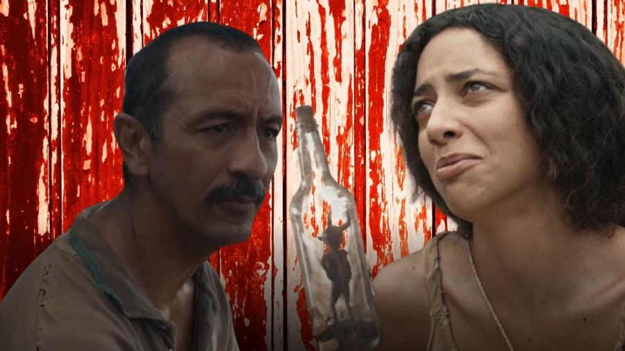 Tião (Irandhir Santos) e Joana (Alice Carvalho)