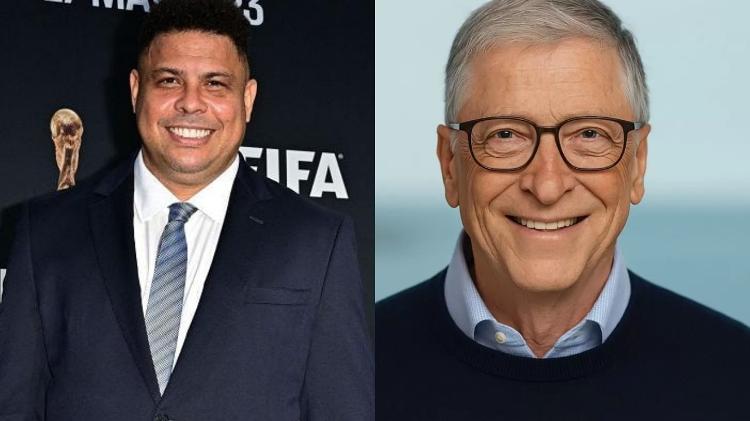 Ronaldo Fenômeno e Bill Gates Ronaldo Fenômeno e Bill Gates