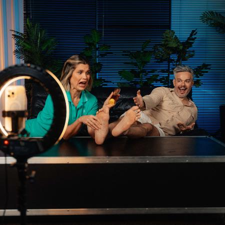 Flávia Alessandra e Otaviano Costa no episódio "OnlyFans" Flávia Alessandra e Otaviano Costa no episódio "OnlyFans"