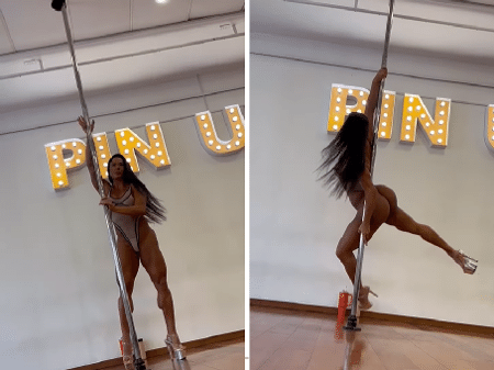 Gracyanne Barbosa compartilhou performance de pole dance em suas redes sociais - Reprodução/Instagram