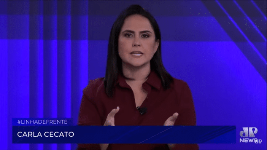 Carla Cecato substitui Antônia Fontenelle no Talk Show da Jovem Pan News - Reprodução/Jovem Pan News