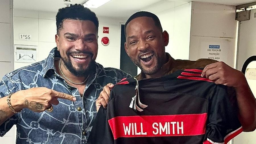 Naldo reencontra Will Smith após 11 anos