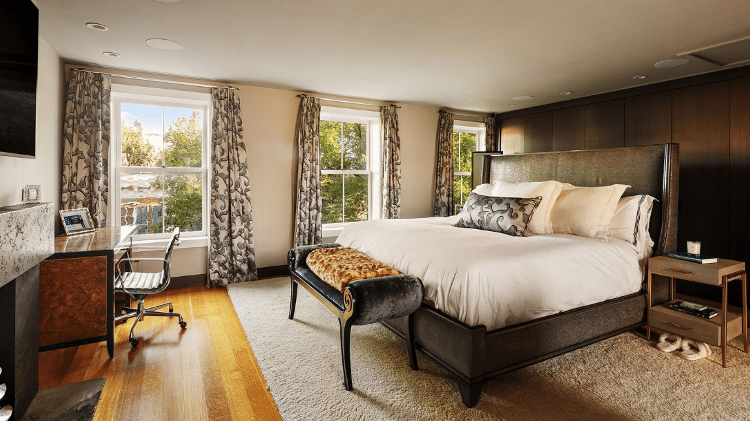 Quarto da casa que Gisele Bündchen colocou à venda Quarto da casa que Gisele Bündchen colocou à venda