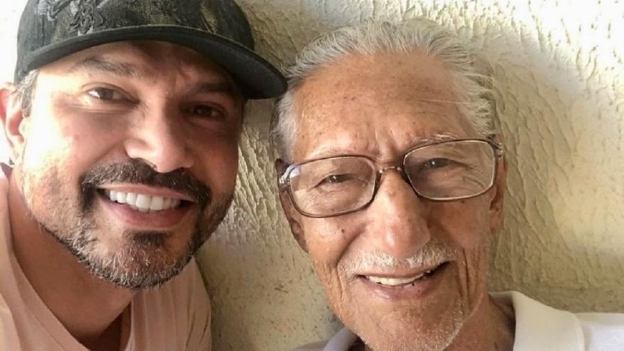 Cantor Zé Henrique ao lado do pai, João Rodrigues da Silva, que morreu aos 83 anos - Reprodução/Instagram