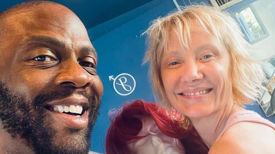 O cabeleireiro Richard Glass encontrou Anne Heche e tirou uma selfie pouco antes do acidente com a atriz - Reprodução/Instagram
