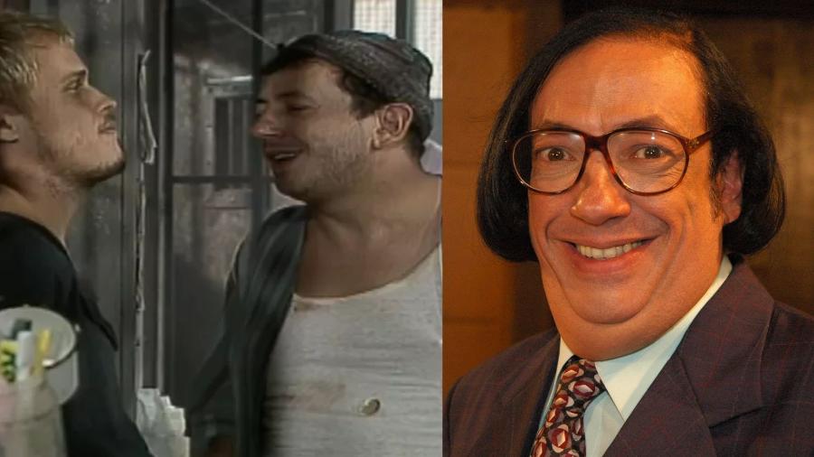 Guilherme Fontes e Marcos Oliveira em 'A Viagem'; ao lado, o veterano como Beiçola Guilherme Fontes e Marcos Oliveira em 'A Viagem'; ao lado, o veterano como Beiçola