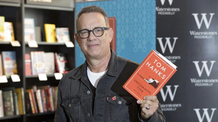 Tom Hanks no lançamento de seu livro Tom Hanks no lançamento de seu livro