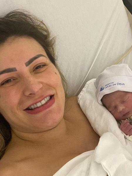 Andressa Urach dá à luz Leon, seu segundo filho - Reprodução/Instagram