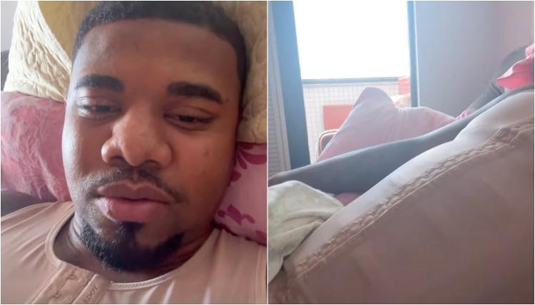 Davi Brito aparece de cinta pós-cirúrgica nas redes sociais Davi Brito aparece de cinta pós-cirúrgica nas redes sociais