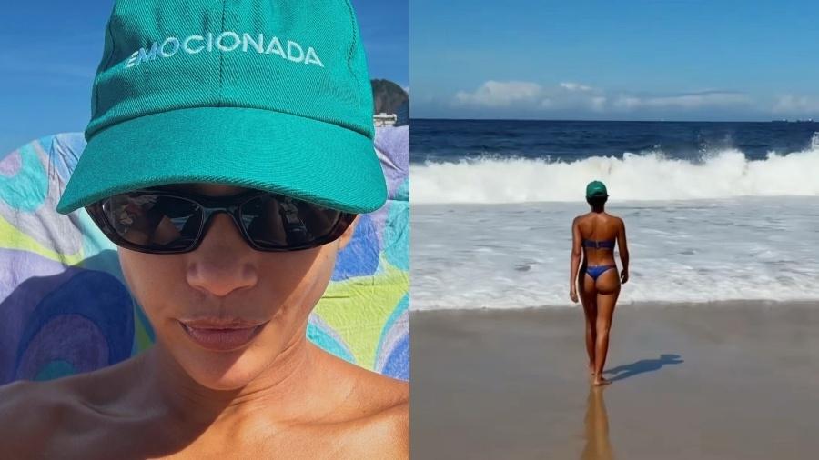 Taís Araujo aproveita dia de praia e reflete sobre personagem de 'Vale Tudo' Taís Araujo aproveita dia de praia e reflete sobre personagem de 'Vale Tudo'