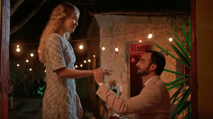 Fé (Rhaissa Batista) e Tobias Aldonço (Duda Rios) em "No Rancho Fundo" - Divulgação/Globo