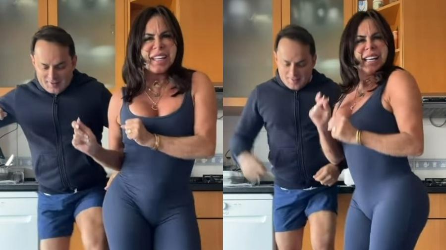 Gretchen chama atenção para detalhe íntimo em vídeo de dança