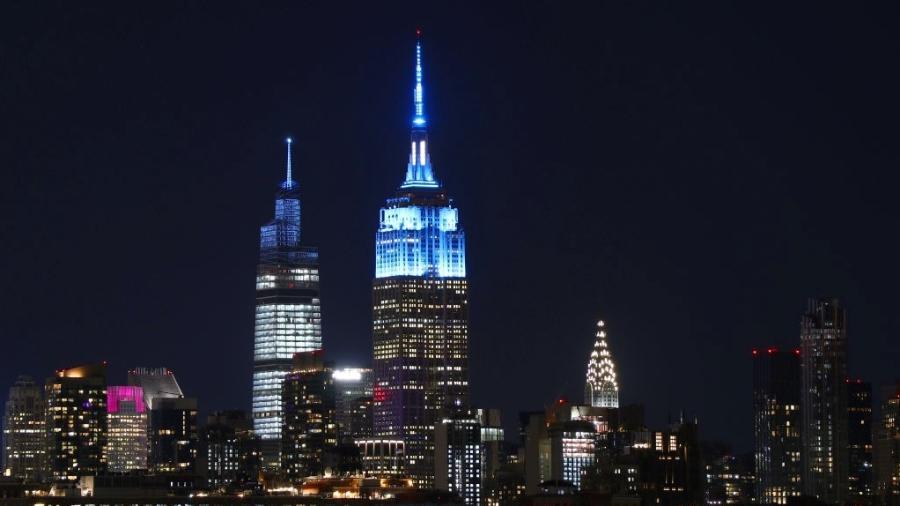 Nova York, com o Empire State Building iluminado ao fundo: Cidade devolveu relíquias italianas - Gary Hershorn / Getty Images