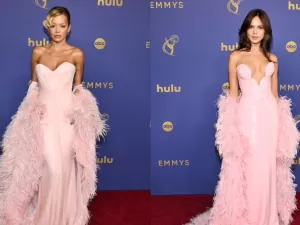 Emmy 2024: Rita Ora e Eiza González usam "vestidos gêmeos" em premiação