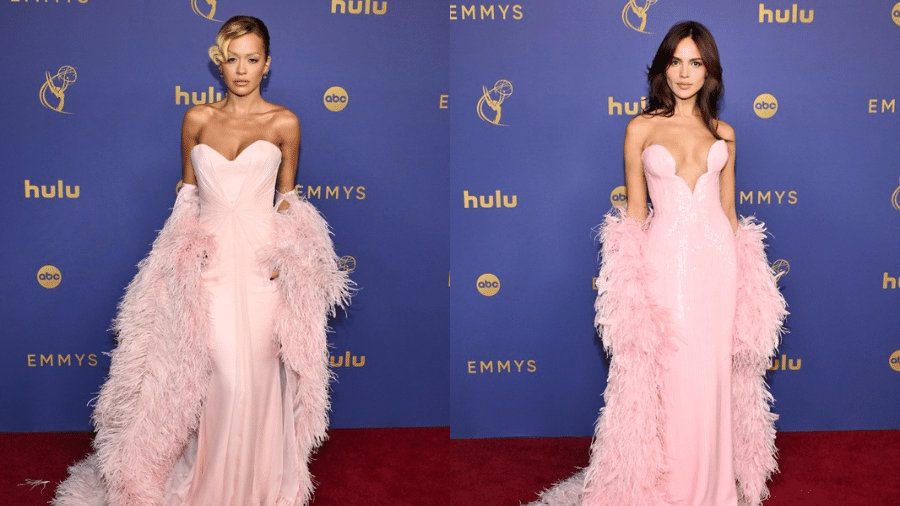 Rita Ora e Eiza González no Emmy 2024 - Michael Buckner/Variety via Getty Images