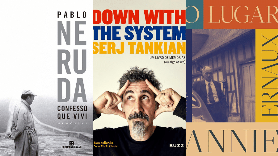 Pablo Neruda, Serj Tankian e Annie Ernaux estão entre os autores indicados da semana - Divulgação