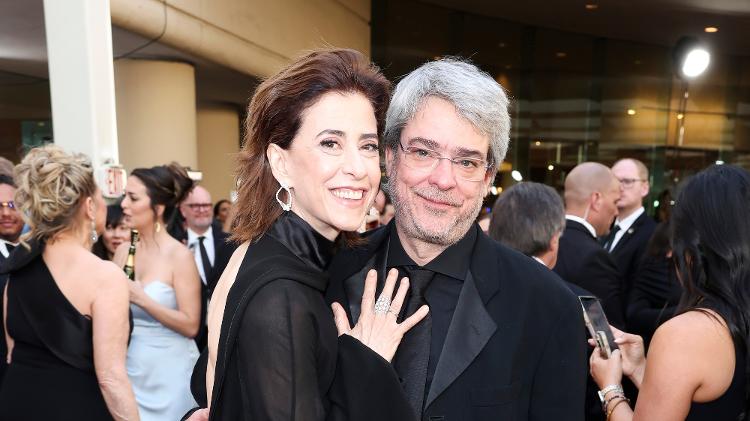 Fernanda Torres e Andrucha Waddington no Globo de Ouro Fernanda Torres e Andrucha Waddington no Globo de Ouro