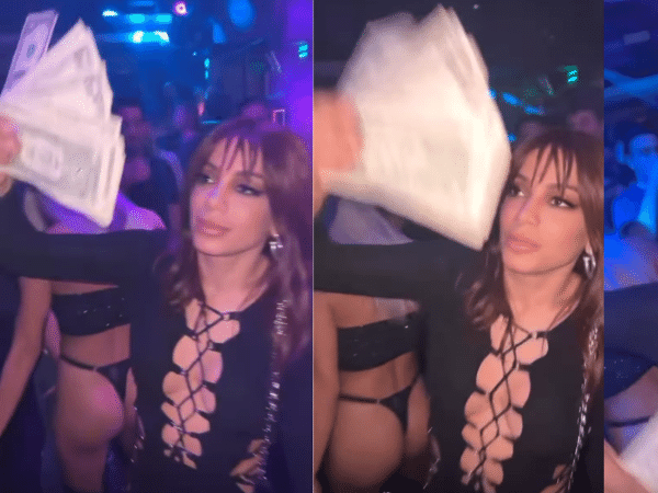 Anitta fez chover dinheiro durante festa em balada