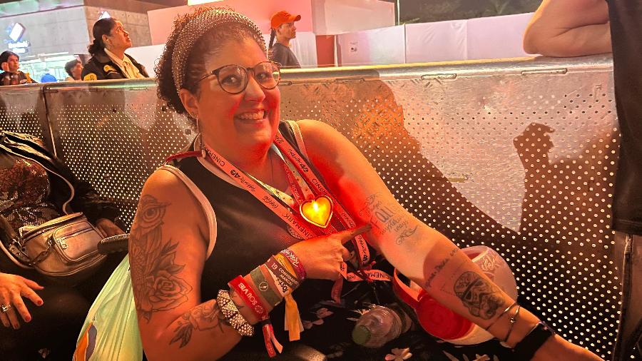 Mariana Barcelos foi ao Rock in Rio para ver show de Ed Sheeran