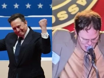 Discurso de Elon Musk em evento de Trump é comparado a cena de 'The Office'