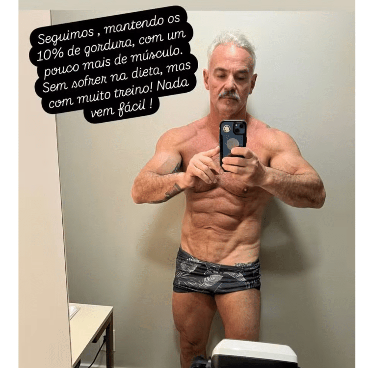 Mateus Carrieri mostra corpo com 10% de gordura Mateus Carrieri mostra corpo com 10% de gordura