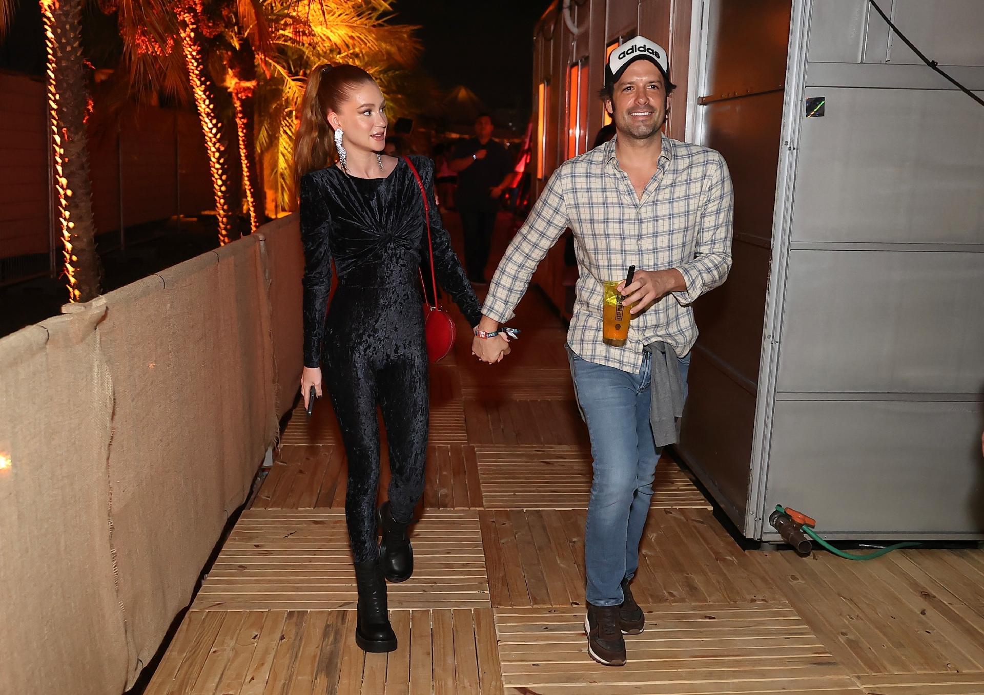 Marina Ruy Barbosa chega com o namorado Guilherme Mussi ao Lollapalooza Brasil - Manuela Scarpa/Brazil News