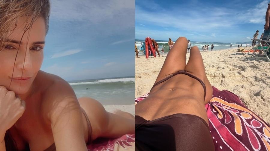 Deborah Secco curte domingo de sol para renovar bronzeado Deborah Secco curte domingo de sol para renovar bronzeado