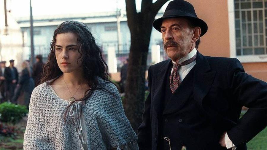 Ana Paula Arósio e Raul Cortez, falecido em 2006, em 'Terra Nostra'