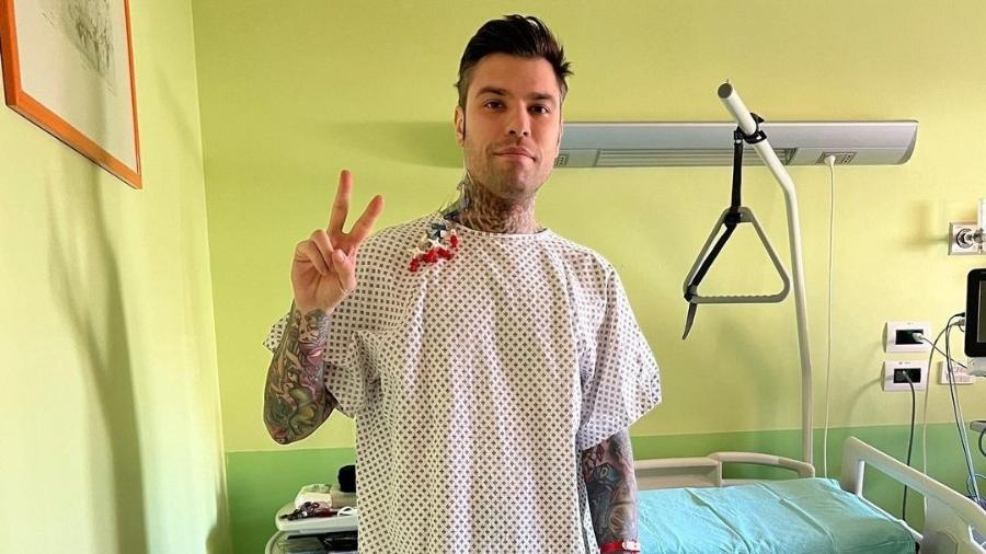 O rapper italiano Fedez passou por uma cirurgia para a retirada de um tumor raro no pâncreas. - Reprodução/Instagram