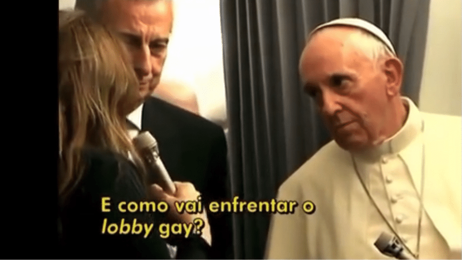 Ilze fez entrevista marcante com o papa Francisco durante um voo - Reprodução - TV Globo