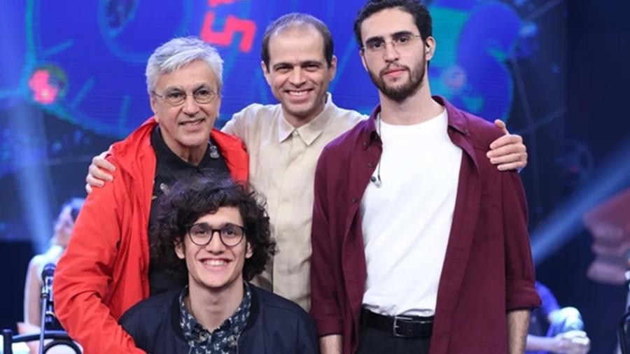 Caetano Veloso com os filhos no Altas Horas Caetano Veloso com os filhos no Altas Horas