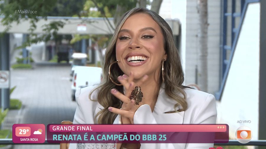 Campeã do BBB 25, Renata é entrevistada no Mais Você Campeã do BBB 25, Renata é entrevistada no Mais Você