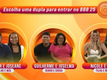 Conheça as três duplas que disputam última vaga no grupo Pipoca no BBB 25