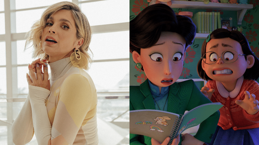 Flávia Alessandra dubla a mãe Ming Lee em "Red - Crescer é Uma Fera", nova animação da Pixar - Reprodução/Instagram/Pixar/Divulgação