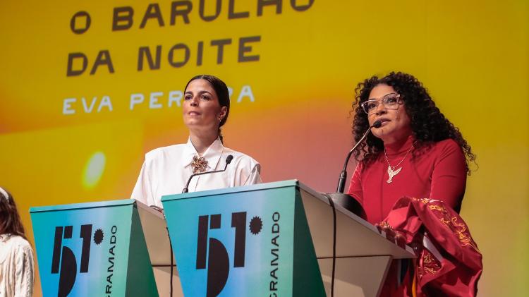 Atriz Emanuelle Araujo e a diretora Eva Pereira apresentam o filme "O Barulho da Noite"  na noite de terça no Festival de Gramado