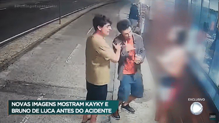 Vídeo mostra Kayky Brito sendo afastado de mulher por Bruno de Luca antes do acidente