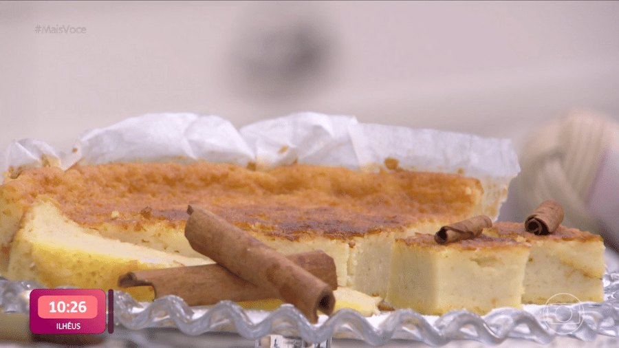 Mais Você: Ana Maria Braga ensinou a fazer um bolo de fubá cremoso - Reprodução/TV Globo